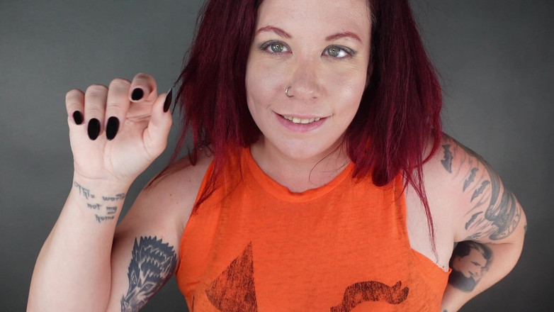 Deanna deadly: Pov halloween cù để đạt cực khoái với móng tay đen dài sắc...