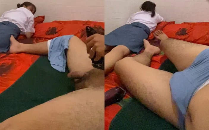 Hamster_Ball: Shaving Cock Hair in Front of Step Sister Who Is...