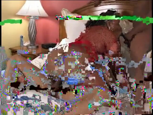 Hot Sex Party: Trójkąt czarny huk dla hebanowej laski