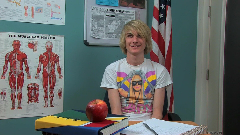 Teach Twinks: Gay tóc vàng twink preston andrews phỏng vấn