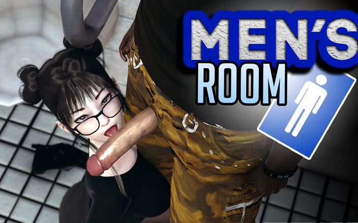 Emptie41: Men's Room, Cute Asian Girl Swallows Big Black Cock in...