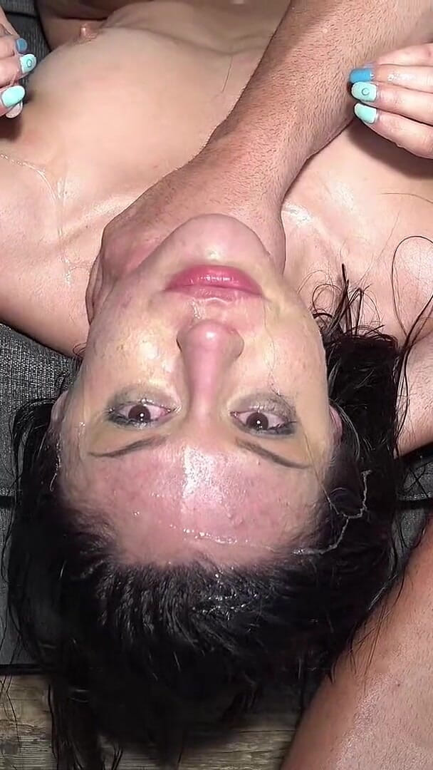 Hot Poolside Colombiana Sloppy Rough Sex & Creampied (Face fucking king)