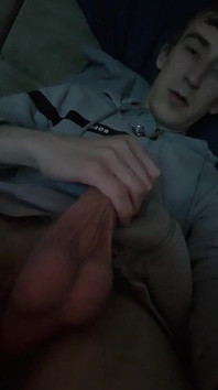 Skinny Lad Wank and Spunk Hard