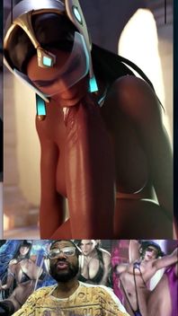 Milky Breast Hard Long Ass Futa Cock Symmentra Sends You This Sucking Her Own Dick