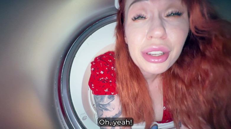 Toma Mur: Step Son Fucks Step Mom Stuck in Washer - Hot Creampie...