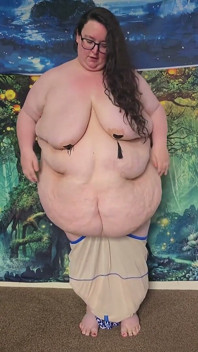 SSBBW 거대한 뚱뚱한 몸의 수영복을 입은 도움