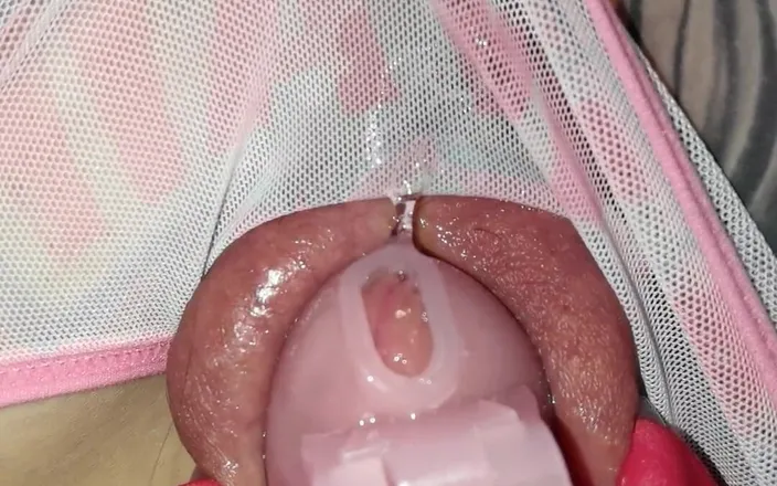 Kinky Princess: Tiny Cock Locked in Chastity and Dripping Wet Panties