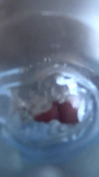 Dit is hoe ik creampie aan mijn zaklamp - camera in een speelgoedpoesje