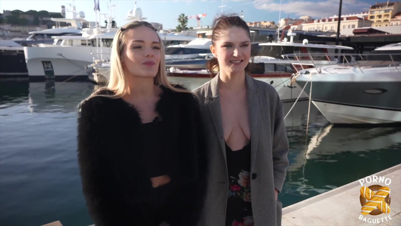 Porno Baguette: Jade and Francesca, Two Gorgeous Girls, Share a Big Cock