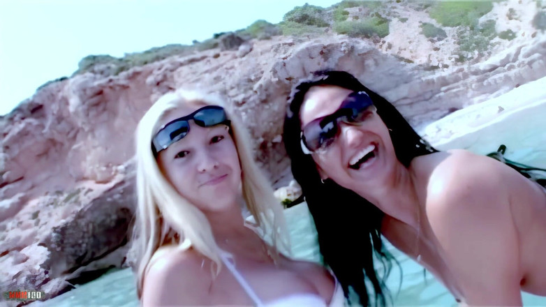 MMM100: Luna：热辣的拉丁荡妇luna和priscilla Pratz在船上