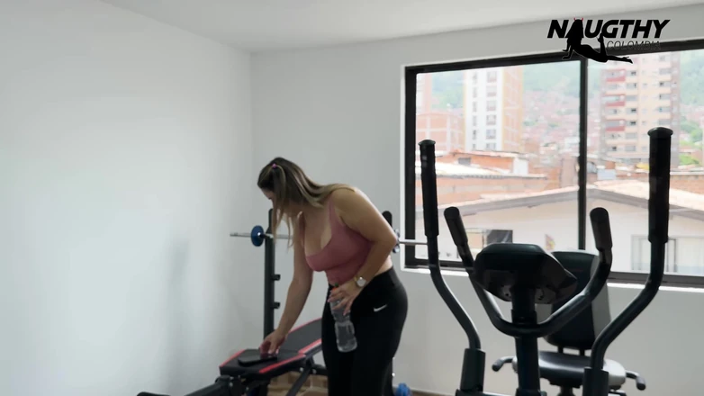NaughtyColombia: He Masturbates in the Gym When He Talks to His...