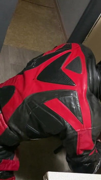 Leather Scally Chav Guy Fuck Hard Leather Biker in Motogear