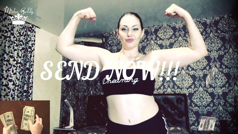 Goddess Misha Goldy: 2 minutes drain clip for wallet in front of my...