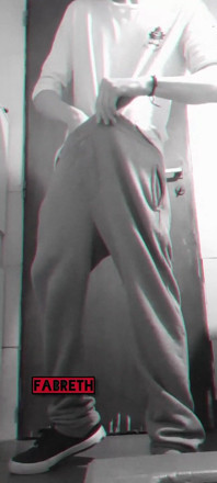 Young Boy Tries to Masturbate in the College Bathroom