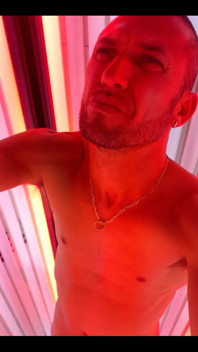 At Solarium Moment of Relaxation