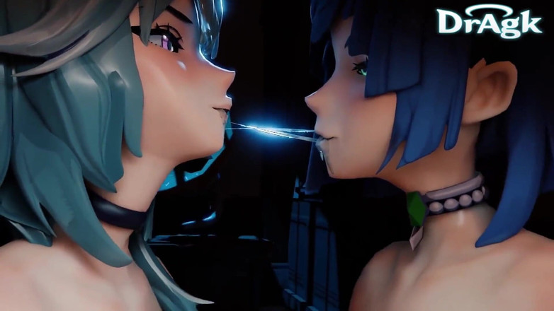 DrAgk: Yelan X Eula Loop wersja spust na usta Hilichurl Cum...