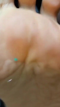 Sweat Small Feet Mistress Red Toenail Polish Female Domination Sensual