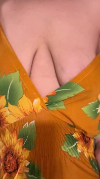 Sunflower Dress Slowly Releases MILF Titties