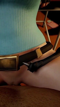 Classica lara croft cavalca cowgirl | Parodia di tomb raider