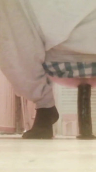 Young ass is hungry