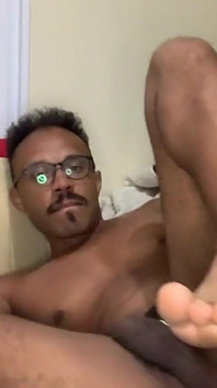 Hot Black Wild Boy Showing off His Hairy Hole
