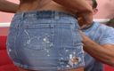 THAGSON: Bystiga slampor Scen 1. Bystig brunett hamnar med hennes bröst sperma