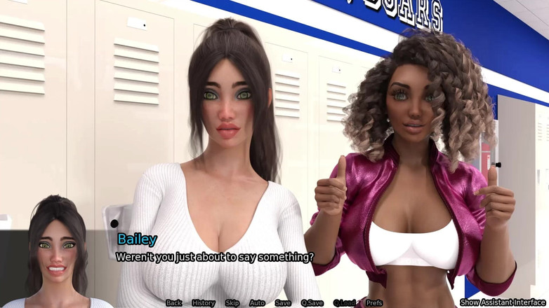 Studio-77: 性爱机器人继母路线 #1 动画色情游戏 - 混血辣妹给书呆子撸管