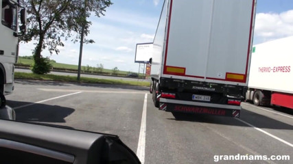 Grandmams: Old cunt Vicky picks up a young boy