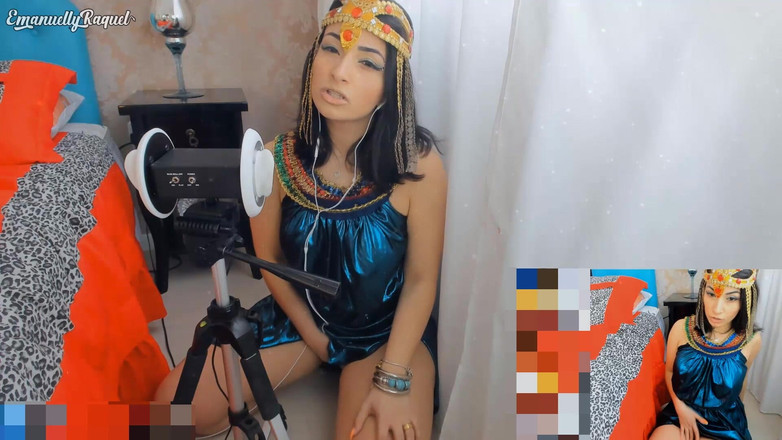 Emanuelly Raquel: क्लियोपेट्रा Cosplay Asmr तीव्र मुख-मैथुन और सेक्स मशीन के साथ भाड़ में जाओ