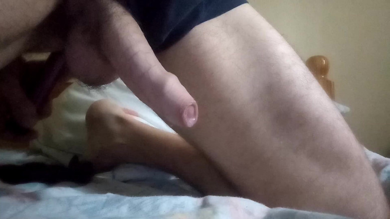 Jocum: The Boy with the Black Glove Stretches His Penis with...