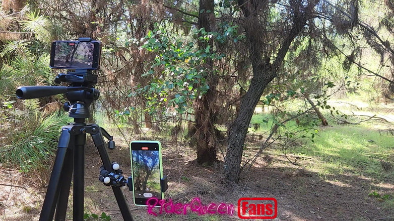 Riderqueen BBW Step Mom Latina Ebony: Riderqueen buitenshuis: video's voor buitenfans