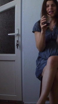 Sexy Teen Imbibe Juice to Make Herself Pee