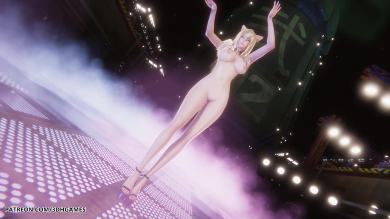 3D-Hentai Games: [mmd] T-ara - Day by Day Ahri Sexy Naked Dance League...