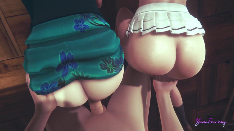 Yaoitube: Yaoi Femboy - Hidetsumi dan biru dikongkek oleh batang besar