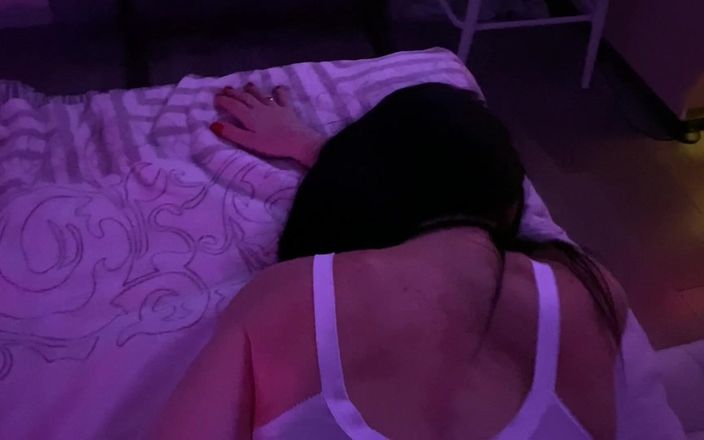 Slowly Tease: #25 White Vintage Bodysuit and Nylon Stockings