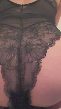 Bedtime Farts in Black Lingerie