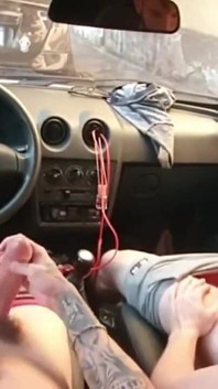 Erick Diaz and Carmona Masturbating Inside the Car in Downtown São Paulo.
