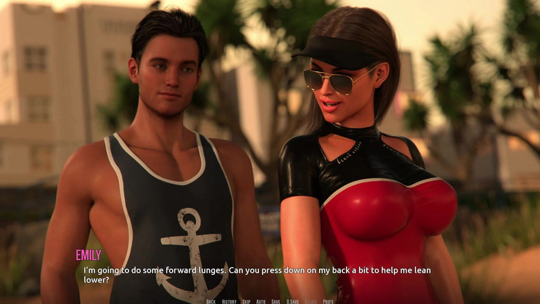 3D Cartoon Porn: 도미노 비치 7 조이의 핸잡, 슬러프와 젖탱이에 정액