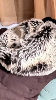 Transformace kouzelné děvky v shearlingu a Uggs. Čůrání, Deepthroat, Stříkání na kožešinu a stříkání