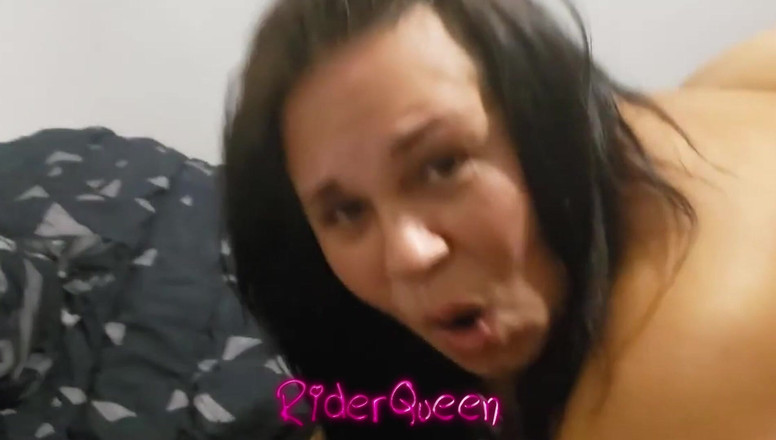 Riderqueen: Husband Cuckold Watching Anal Ti BBW Wife