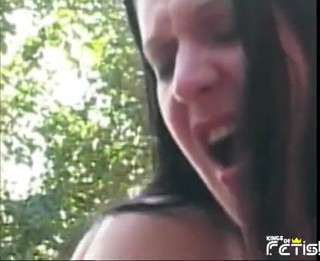 Kings Of Fetish: Brunette slut gets rough double penetration from a group of...