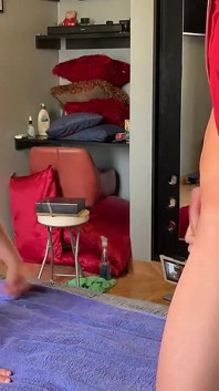 Hot Jock in Red Vintage Red Jacked Fuck Me Doggy