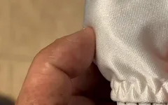 Slipje van mijn schoonmoeder vol sperma vullen