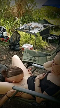 MILF Blowjob and Eating Pussy Outdoor