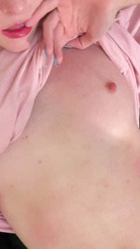 Pink Tee Pixie Bed Phone Glow - Panty Tease to Finger Bliss