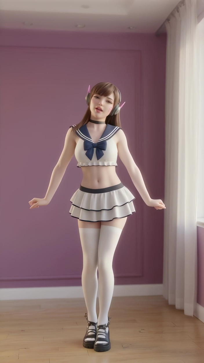 3D-Hentai Games: D.va의 버블리 댄스 (소녀 세대 - Gee)