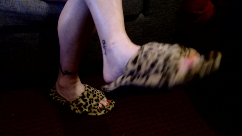 Abby Anna: Leoparden-Pantoffel