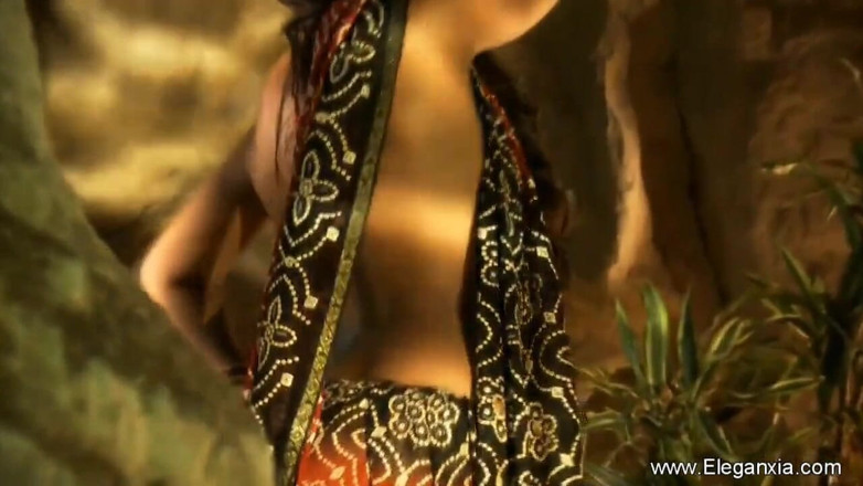 Eleganxia: Pretty Indian babe is showing her perfect body