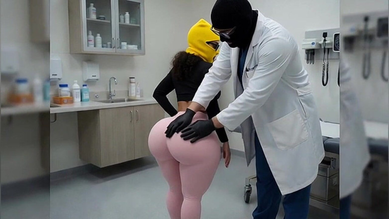 Animate golden: Drobna dupa twerking w obcisłych różowych leginsach i stringach