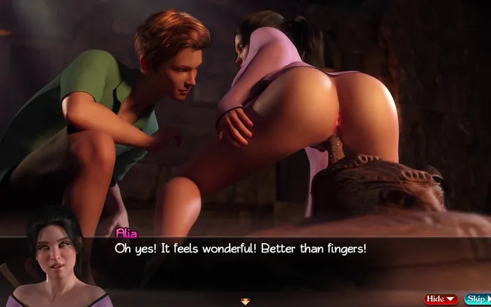 Porngame201: Treasure of Nadia - Story scenes #2 - 3D gameplay